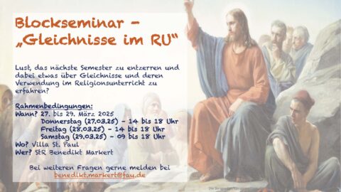 Zum Artikel "Blockseminar „Gleichnisse im Religionsunterricht“"